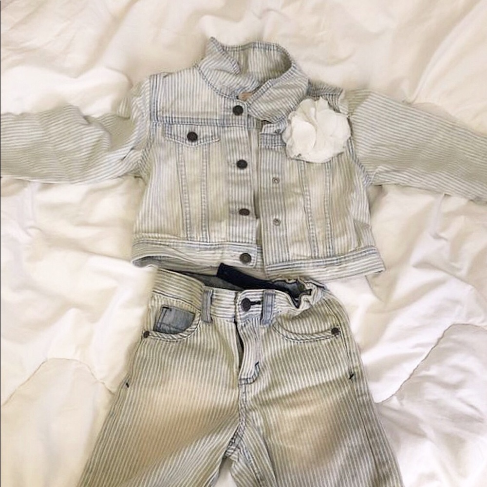 GENUINE KIDS GIRL 4t Demin Jacket and pants